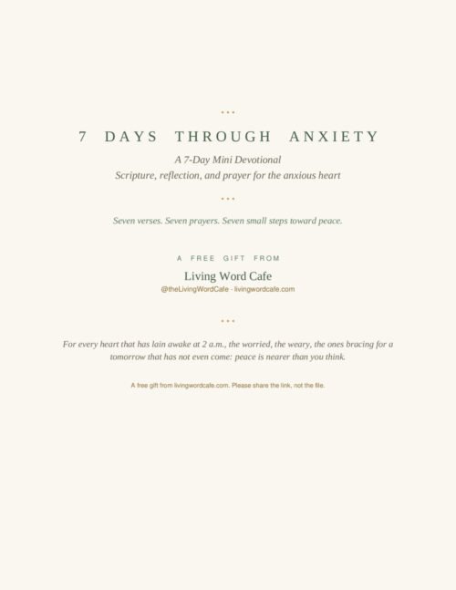 7 Days Through Anxiety devotional cover