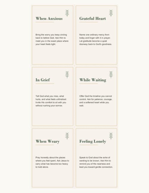 Prayer Prompt Cards cover