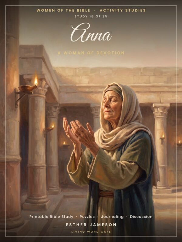 Anna: A Woman of Devotion | Women of the Bible Activity Study, printable PDF cover