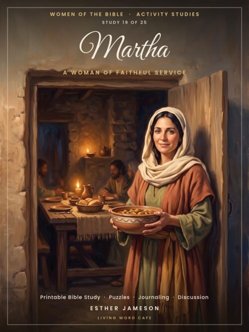Martha: A Woman of Faithful Service | Women of the Bible Activity Study, printable PDF cover