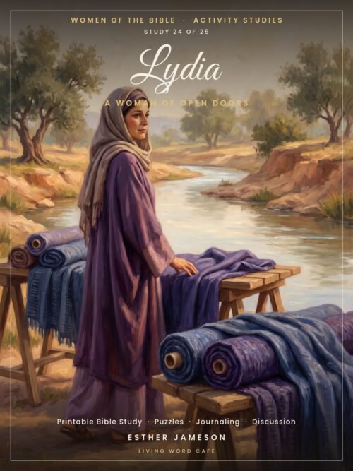 Lydia: A Woman of Open Doors | Women of the Bible Activity Study, printable PDF cover